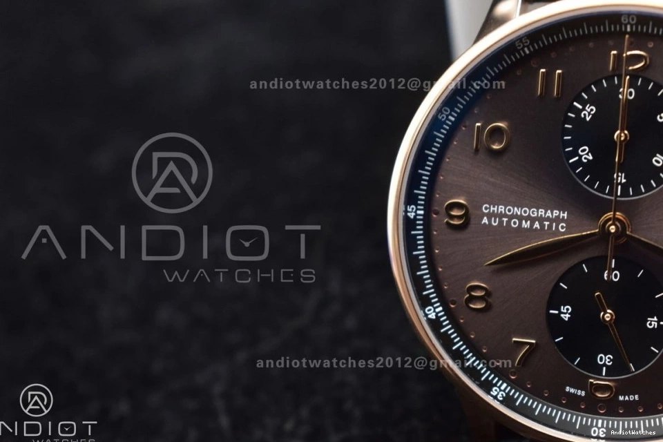 Black as Chrono Edition A7750 Portuguese Genuine) 1:1 ZF 444 Best Practical Thickness on Leather IW371482 (Same Strap 1031